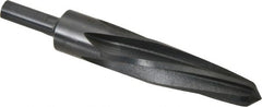 Made in USA - 1-1/16" Reamer Diam, 5/8" Small End Diam, 1/2" Diam Straight Shank, 5" Flute, Bridge Reamer - Eagle Tool & Supply
