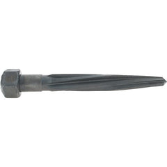 Made in USA - 11/16" Reamer Diam, 3/8" Small End Diam, 1-1/16" Hex Shank, 4-1/2" Flute, Car Reamer - Eagle Tool & Supply