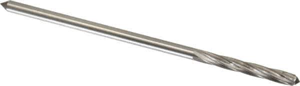 Interstate - 3/16" Cobalt 6 Flute Chucking Reamer - Spiral Flute, 0.1805" Straight Shank, 1-1/8" Flute Length, 4-1/2" OAL - Eagle Tool & Supply