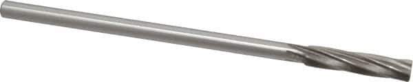 Interstate - 3/8" Cobalt 6 Flute Chucking Reamer - Spiral Flute, 0.3105" Straight Shank, 1-3/4" Flute Length, 7" OAL - Eagle Tool & Supply
