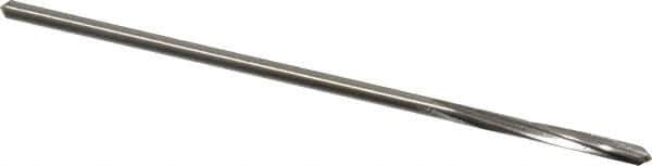 Made in USA - 7/64" High Speed Steel 4 Flute Chucking Reamer - Spiral Flute, 0.103" Straight Shank, 7/8" Flute Length, 3-1/2" OAL - Eagle Tool & Supply