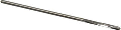 Made in USA - 7/64" High Speed Steel 4 Flute Chucking Reamer - Spiral Flute, 0.103" Straight Shank, 7/8" Flute Length, 3-1/2" OAL - Eagle Tool & Supply