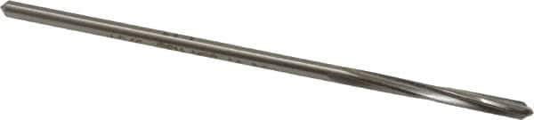 Made in USA - 9/64" High Speed Steel 4 Flute Chucking Reamer - Spiral Flute, 0.135" Straight Shank, 1" Flute Length, 4" OAL - Eagle Tool & Supply