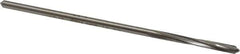 Made in USA - 9/64" High Speed Steel 4 Flute Chucking Reamer - Spiral Flute, 0.135" Straight Shank, 1" Flute Length, 4" OAL - Eagle Tool & Supply