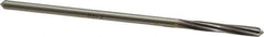 Made in USA - 11/64" High Speed Steel 6 Flute Chucking Reamer - Spiral Flute, 0.1645" Straight Shank, 1-1/8" Flute Length, 4-1/2" OAL - Eagle Tool & Supply