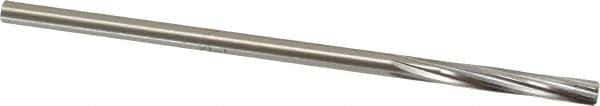 Made in USA - 13/64" High Speed Steel 6 Flute Chucking Reamer - Spiral Flute, 0.1945" Straight Shank, 1-1/4" Flute Length, 5" OAL - Eagle Tool & Supply