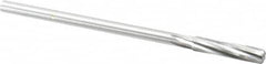 Made in USA - 21/64" High Speed Steel 6 Flute Chucking Reamer - Eagle Tool & Supply