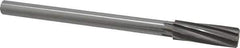 Made in USA - 23/32" High Speed Steel 8 Flute Chucking Reamer - Spiral Flute, 0.5615" Straight Shank, 2-1/4" Flute Length, 9" OAL - Eagle Tool & Supply
