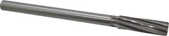 Made in USA - 3/4" High Speed Steel 8 Flute Chucking Reamer - Spiral Flute, 5/8" Straight Shank, 2-1/2" Flute Length, 9-1/2" OAL - Eagle Tool & Supply