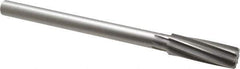 Made in USA - 13/16" High Speed Steel 8 Flute Chucking Reamer - Spiral Flute, 5/8" Straight Shank, 2-1/2" Flute Length, 9-1/2" OAL - Eagle Tool & Supply