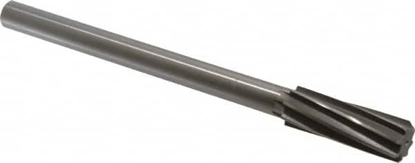 Made in USA - 27/32" High Speed Steel 8 Flute Chucking Reamer - Eagle Tool & Supply