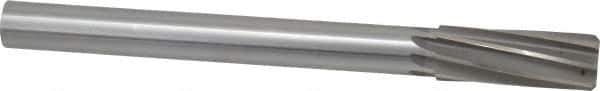 Made in USA - 1" High Speed Steel 8 Flute Chucking Reamer - Spiral Flute, 7/8" Straight Shank, 2-3/4" Flute Length, 10-1/2" OAL - Eagle Tool & Supply