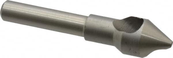 M.A. Ford - 7/16" Head Diam, 1/4" Shank Diam, 0 Flute 60° High Speed Steel Countersink - Eagle Tool & Supply