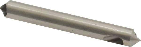 M.A. Ford - 3/16" Head Diam, 3/16" Shank Diam, 0 Flute 90° High Speed Steel Countersink - Bright Finish, 1-1/2" OAL, Single End, Straight Shank, Right Hand Cut - Eagle Tool & Supply