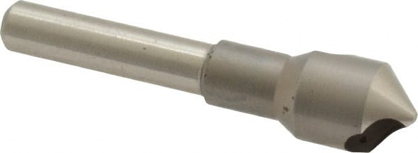M.A. Ford - 7/16" Head Diam, 1/4" Shank Diam, 0 Flute 90° High Speed Steel Countersink - Eagle Tool & Supply