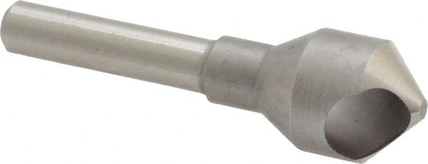 M.A. Ford - 9/16" Head Diam, 1/4" Shank Diam, 0 Flute 90° High Speed Steel Countersink - Eagle Tool & Supply