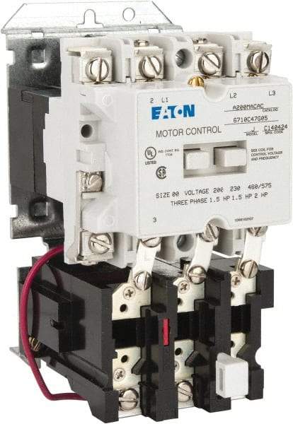 Eaton Cutler-Hammer - 9 Amp, Nonreversible Open Enclosure NEMA Motor Starter - 1 hp at 3 Phase - Eagle Tool & Supply