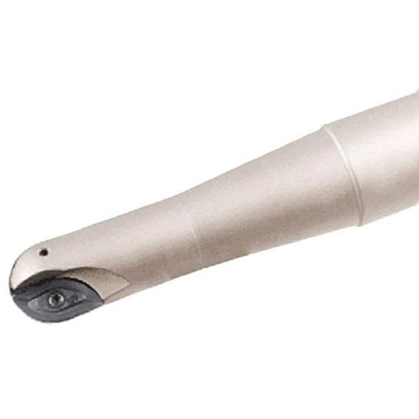 Iscar - 12mm Cut Diam, 11.4mm Max Depth of Cut, 16mm Shank Diam, 160mm OAL, Indexable Ball Nose End Mill - 60mm Head Length, Straight Shank, BCM Toolholder, BCR D120 Insert - Eagle Tool & Supply