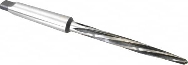 Interstate - 7/16" Reamer Diam, 7/32" Small End Diam, 2MT Morse Taper Shank, 4-3/8" Flute, Bridge Reamer - Eagle Tool & Supply