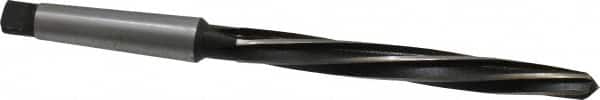 Interstate - 9/16" Reamer Diam, 3/8" Small End Diam, 2MT Morse Taper Shank, 5-1/8" Flute, Bridge Reamer - Eagle Tool & Supply