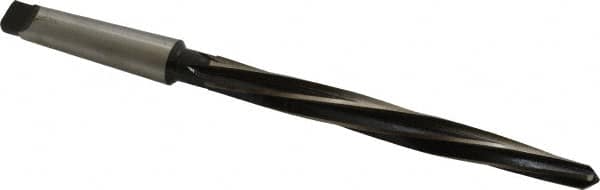 Interstate - 3/4" Reamer Diam, 15/32" Small End Diam, 3MT Morse Taper Shank, 7-3/8" Flute, Bridge Reamer - Eagle Tool & Supply
