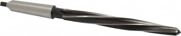Interstate - 13/16" Reamer Diam, 35/64" Small End Diam, 3MT Morse Taper Shank, 7-3/8" Flute, Bridge Reamer - Eagle Tool & Supply