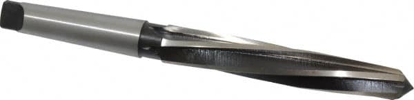 Interstate - 1-1/4" Reamer Diam, 63/64" Small End Diam, 4MT Morse Taper Shank, 7-3/8" Flute, Bridge Reamer - Eagle Tool & Supply