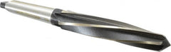 Interstate - 1-1/2" Reamer Diam, 1-1/4" Small End Diam, 4MT Morse Taper Shank, 7-3/8" Flute, Bridge Reamer - Eagle Tool & Supply