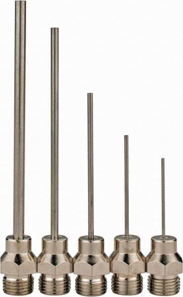 Value Collection - Blow Gun 5 Piece Needle Set - 1/8 MPT, 1-3/16, 1-3/4, 15/16, 2-15/32 & 2-3/4" Long - Eagle Tool & Supply