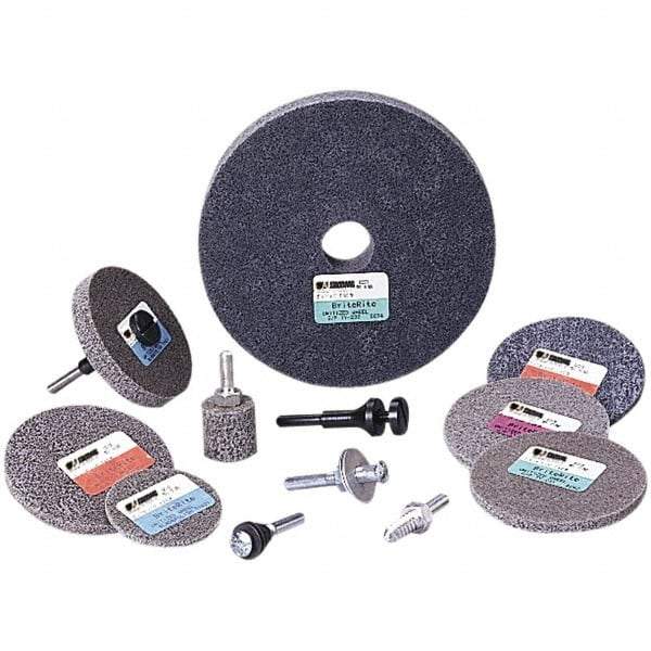 Standard Abrasives - 8" Diam, 1/2" Face Width, 3/4" Center Hole, Fine Grade, Silicon Carbide Deburring Wheel - Unitized, Soft Grade - Eagle Tool & Supply