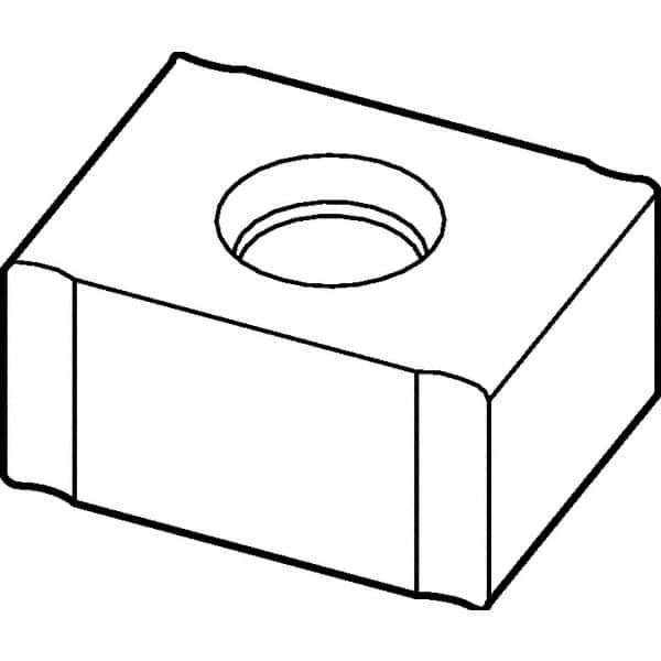 Kennametal - LNEU1245 GP Grade KCPM40 Carbide Milling Insert - TiAlN/AlCrN Finish, 0.177" Thick, 1/32" Corner Radius - Eagle Tool & Supply