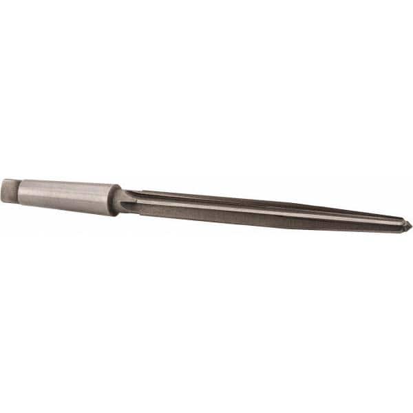 Interstate - 3/4" Reamer Diam, 15/32" Small End Diam, 3MT Morse Taper Shank, 7-3/8" Flute, Bridge Reamer - Eagle Tool & Supply