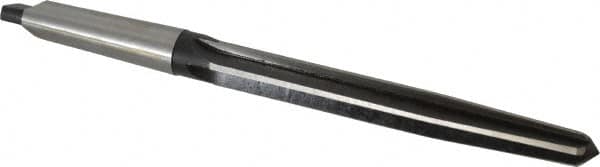 Interstate - 15/16" Reamer Diam, 43/64" Small End Diam, 3MT Morse Taper Shank, 7-3/8" Flute, Bridge Reamer - Eagle Tool & Supply