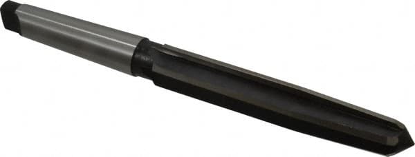 Interstate - 1-3/8" Reamer Diam, 1-1/8" Small End Diam, 4MT Morse Taper Shank, 7-3/8" Flute, Bridge Reamer - Eagle Tool & Supply