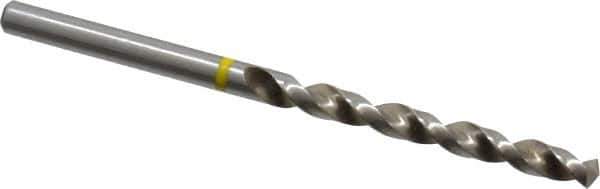 Accupro - #16 130° Vanadium High Speed Steel Jobber Drill - Bright Finish, Right Hand Cut, Spiral Flute, Straight Shank, 80mm OAL, Split Point - Eagle Tool & Supply