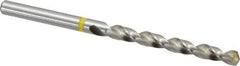 Accupro - #8 130° Vanadium High Speed Steel Jobber Drill - Bright Finish, Right Hand Cut, Spiral Flute, Straight Shank, 86mm OAL, Split Point - Eagle Tool & Supply