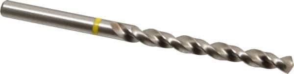 Accupro - 7/32" 130° Vanadium High Speed Steel Jobber Drill - Bright Finish, Right Hand Cut, Spiral Flute, Straight Shank, 93mm OAL, Split Point - Eagle Tool & Supply