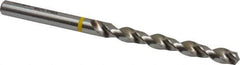 Accupro - #1 130° Vanadium High Speed Steel Jobber Drill - Bright Finish, Right Hand Cut, Spiral Flute, Straight Shank, 93mm OAL, Split Point - Eagle Tool & Supply