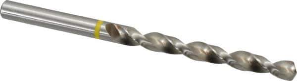 Accupro - 17/64" 130° Vanadium High Speed Steel Jobber Drill - Bright Finish, Right Hand Cut, Spiral Flute, Straight Shank, 109mm OAL, Split Point - Eagle Tool & Supply