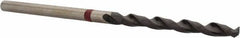 Accupro - #43 135° Cobalt Jobber Drill - TiAlN Finish, Right Hand Cut, Spiral Flute, Straight Shank, 53mm OAL, UX Point - Eagle Tool & Supply