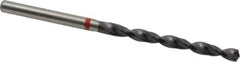 Accupro - #24 135° Cobalt Jobber Drill - TiAlN Finish, Right Hand Cut, Spiral Flute, Straight Shank, 75mm OAL, UX Point - Eagle Tool & Supply