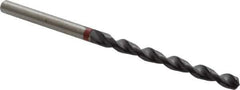 Accupro - 4mm 135° Cobalt Jobber Drill - TiAlN Finish, Right Hand Cut, Spiral Flute, Straight Shank, 75mm OAL, UX Point - Eagle Tool & Supply