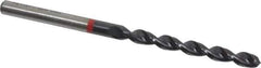 Accupro - 4.5mm 135° Cobalt Jobber Drill - TiAlN Finish, Right Hand Cut, Spiral Flute, Straight Shank, 80mm OAL, UX Point - Eagle Tool & Supply