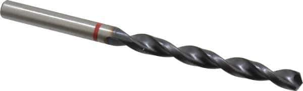 Accupro - #1 135° Cobalt Jobber Drill - TiAlN Finish, Right Hand Cut, Spiral Flute, Straight Shank, 93mm OAL, UX Point - Eagle Tool & Supply