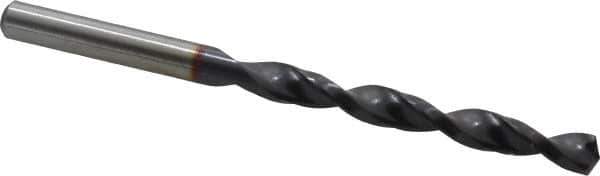 Accupro - 9/32" 135° Cobalt Jobber Drill - TiAlN Finish, Right Hand Cut, Spiral Flute, Straight Shank, 109mm OAL, UX Point - Eagle Tool & Supply