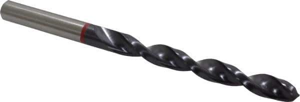 Accupro - 5/16" 135° Cobalt Jobber Drill - TiAlN Finish, Right Hand Cut, Spiral Flute, Straight Shank, 117mm OAL, UX Point - Eagle Tool & Supply