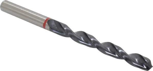 Accupro - 11/32" 135° Cobalt Jobber Drill - TiAlN Finish, Right Hand Cut, Spiral Flute, Straight Shank, 125mm OAL, UX Point - Eagle Tool & Supply