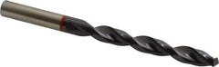 Accupro - 27/64" 135° Cobalt Jobber Drill - TiAlN Finish, Right Hand Cut, Spiral Flute, Straight Shank, 142mm OAL, UX Point - Eagle Tool & Supply