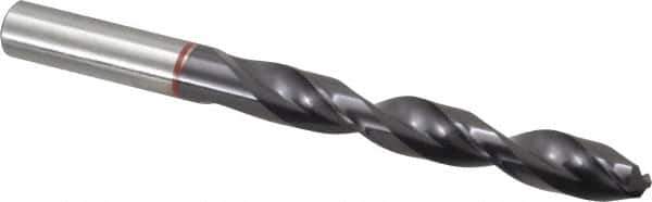 Accupro - 13mm 135° Cobalt Jobber Drill - TiAlN Finish, Right Hand Cut, Spiral Flute, Straight Shank, 151mm OAL, UX Point - Eagle Tool & Supply