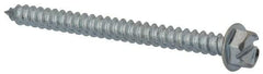 Value Collection - #14 Hex Washer Head Slotted Sheet Metal Screw - Steel, 3" Length Under Head, Grade 2 - Eagle Tool & Supply